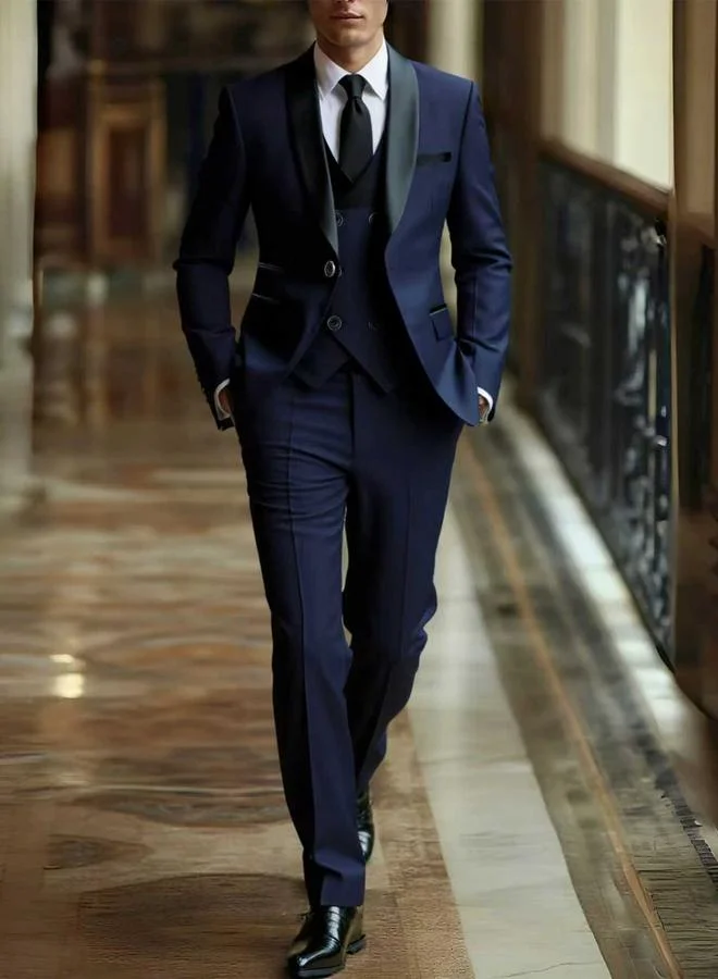 Take Two 3-Piece Suit Tailored Blazer, Waistcoat and Trousers Set